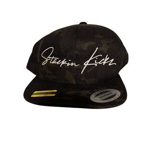 Unisex Adult Stackin Kickz Sneakerhead Snapback Cap in Camo NWOT
